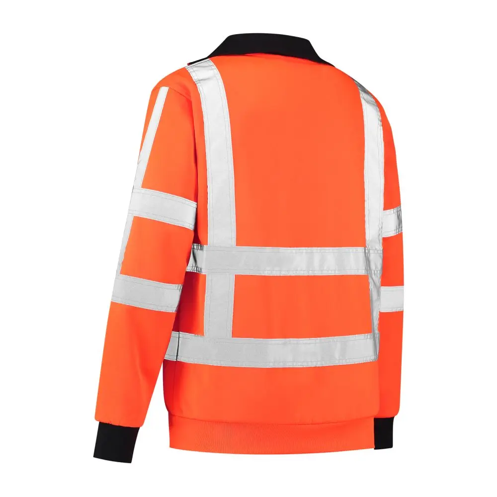 ZSCRWS7525 Warnschutz Sweatshirt mit RV-Kragen