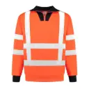 ZSCRWS7525 Warnschutz Sweatshirt mit RV-Kragen