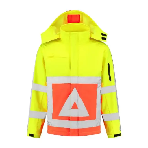 VKSSRWS100 Warnschutz Softshell-Jacke für Verkehrslotsen